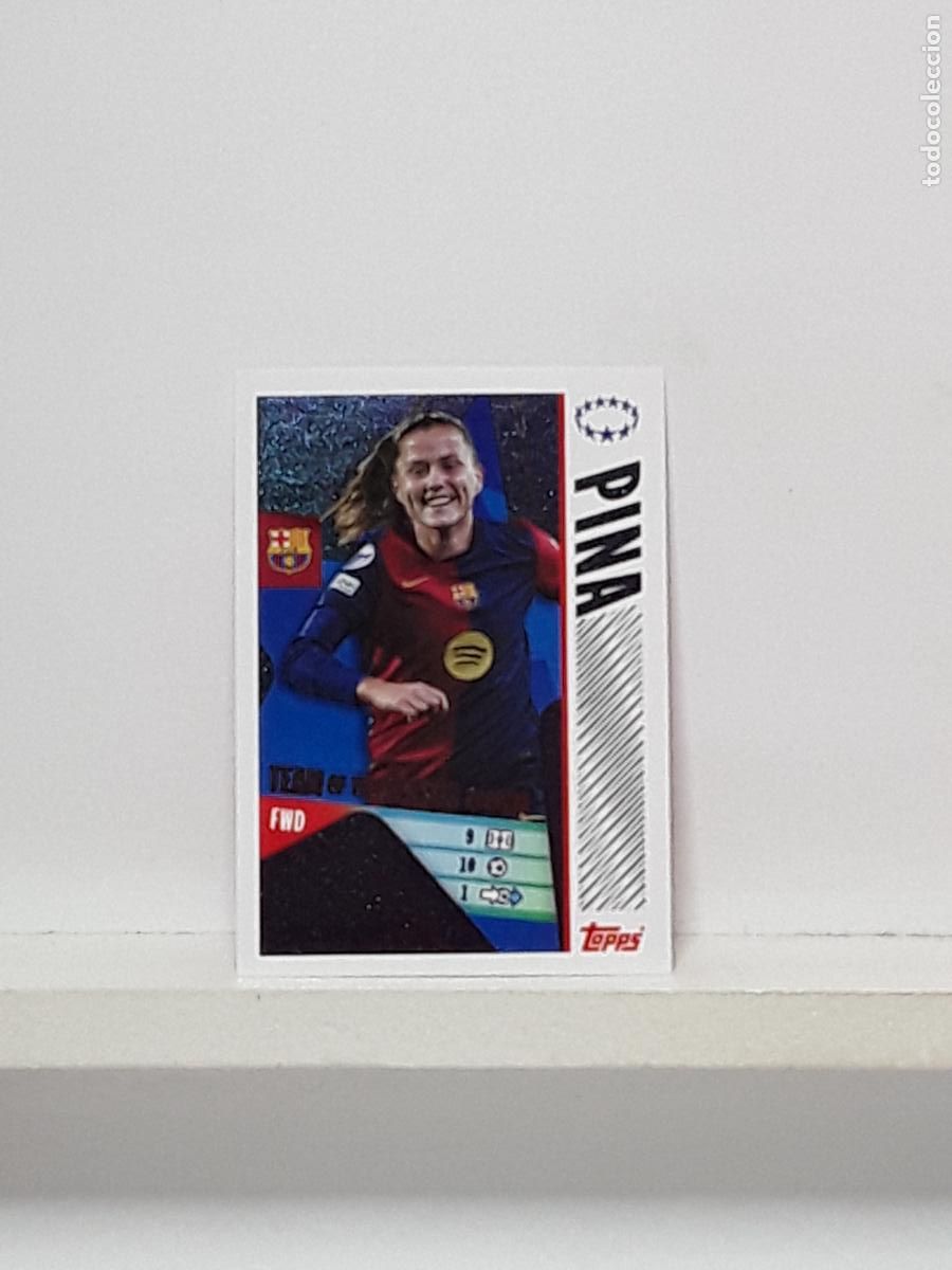 Coleccionismo cromos antiguos: CHAMPIONS STICKER 2025 2026 25 26 ALBUM TOPPS LEAGUE N 25 BARCELONA TEAM SEASON CLAUDIA PINA