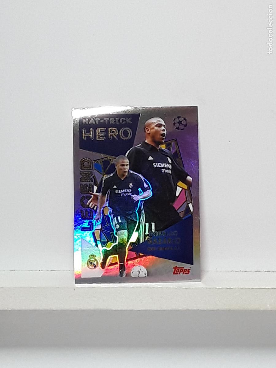 Coleccionismo cromos antiguos: CHAMPIONS STICKER 2025 2026 25 26 ALBUM TOPPS LEAGUE N 28 REAL MADRID LEGEND RONALDO NAZARIO
