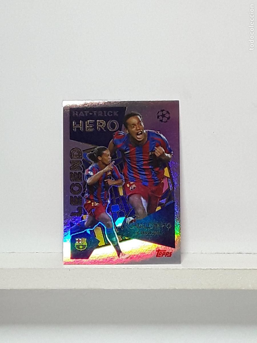 Coleccionismo cromos antiguos: CHAMPIONS STICKER 2025 2026 25 26 ALBUM TOPPS LEAGUE N 32 BARCELONA LEGEND RONALDINHO
