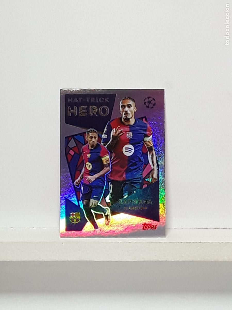 Coleccionismo cromos antiguos: CHAMPIONS STICKER 2025 2026 25 26 ALBUM TOPPS LEAGUE N 40 BARCELONA LEGEND RAPHINHA
