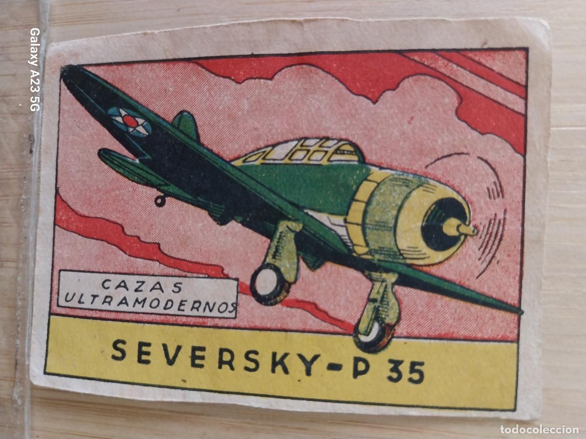 Sammeln alte Sammelbilder: AVION CAZA SEVERSKY P 35 A&Ntilde;OS 40 SIN PEGAR NUNCA ILUST LUIS 7X5CMS