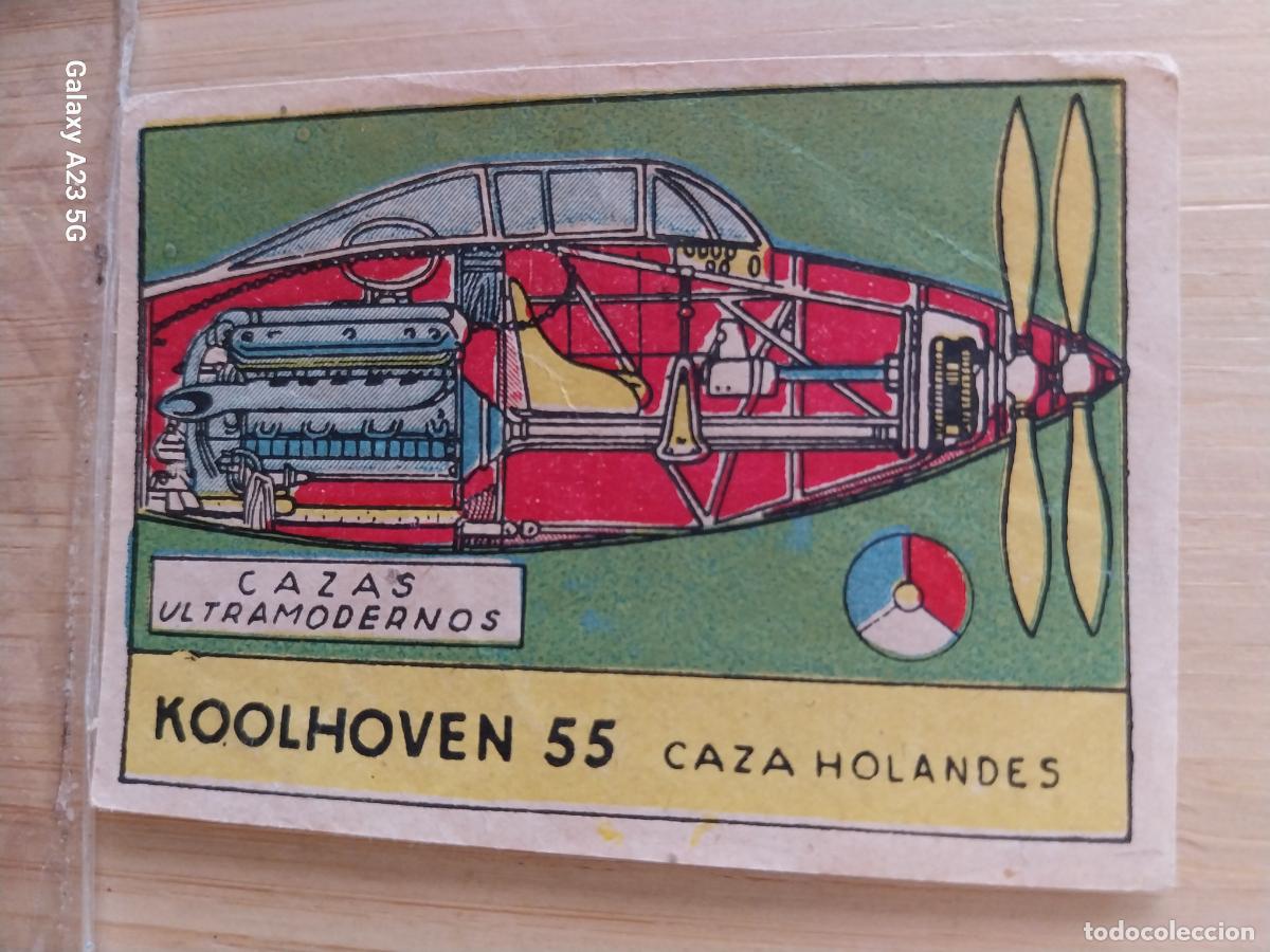 Sammeln alte Sammelbilder: AVION CAZA KOOLHOVEN HOLANDA A&Ntilde;OS 40 SIN PEGAR NUNCA ILUST LUIS 7X5CMS