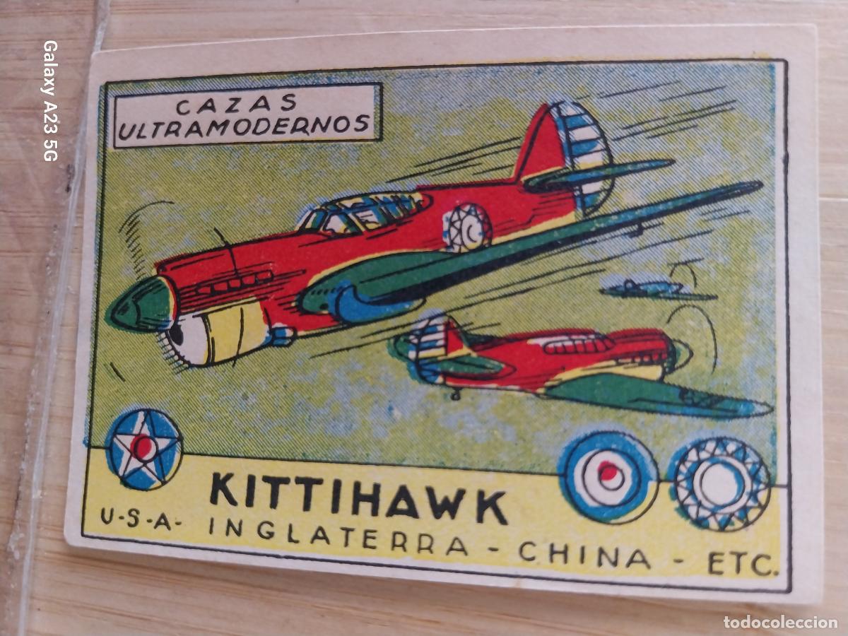 Sammeln alte Sammelbilder: AVION CAZA KITTIHAWK A&Ntilde;OS 40 SIN PEGAR NUNCA ILUST LUIS 7X5CMS