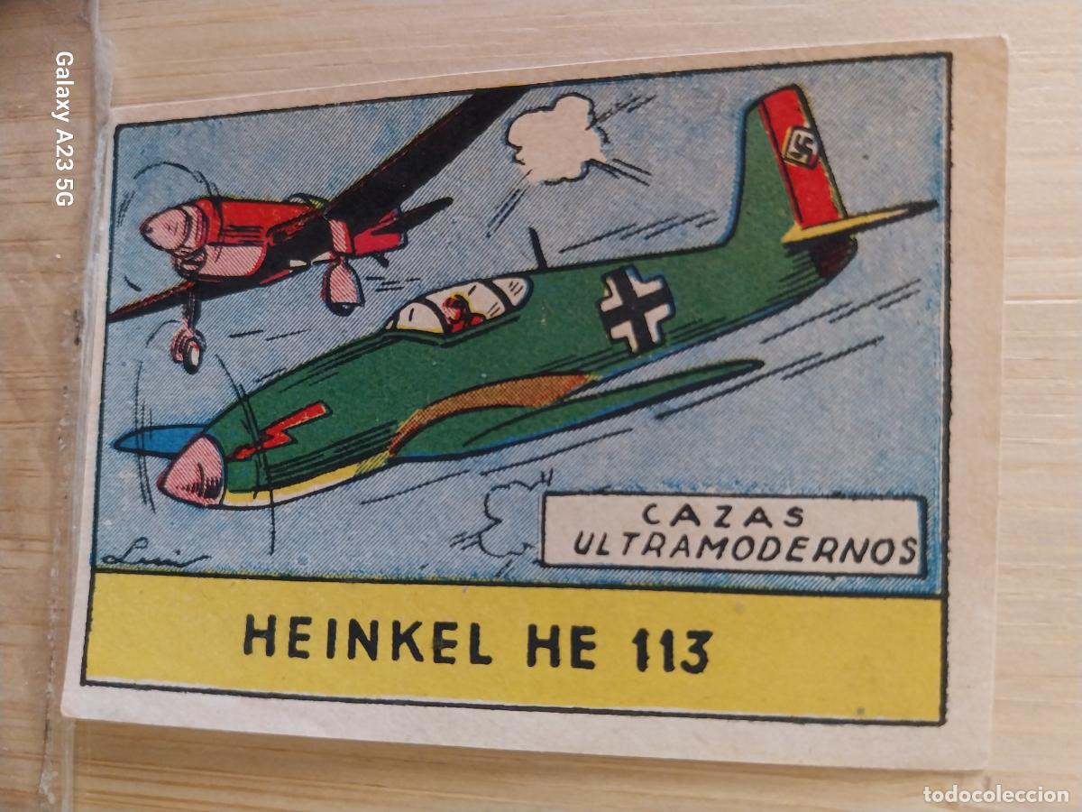 Sammeln alte Sammelbilder: AVION CAZA HEINKEL HE 113 A&Ntilde;OS 40 SIN PEGAR NUNCA ILUST LUIS 7X5CMS