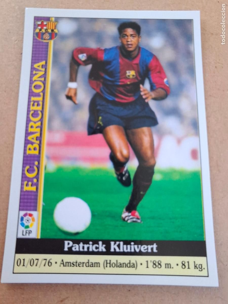 Coleccionismo cromos antiguos: MUNDICROMO 1999 2000 99 00 - 17 KLUIVERT ( ERROR ) - FC. BARCELONA
