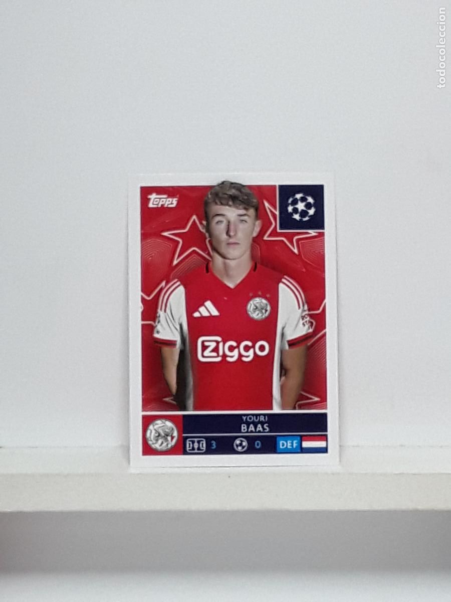 Coleccionismo cromos antiguos: CHAMPIONS STICKER 2025 2026 25 26 ALBUM TOPPS LEAGUE N 46 AJAX YOURI BAAS