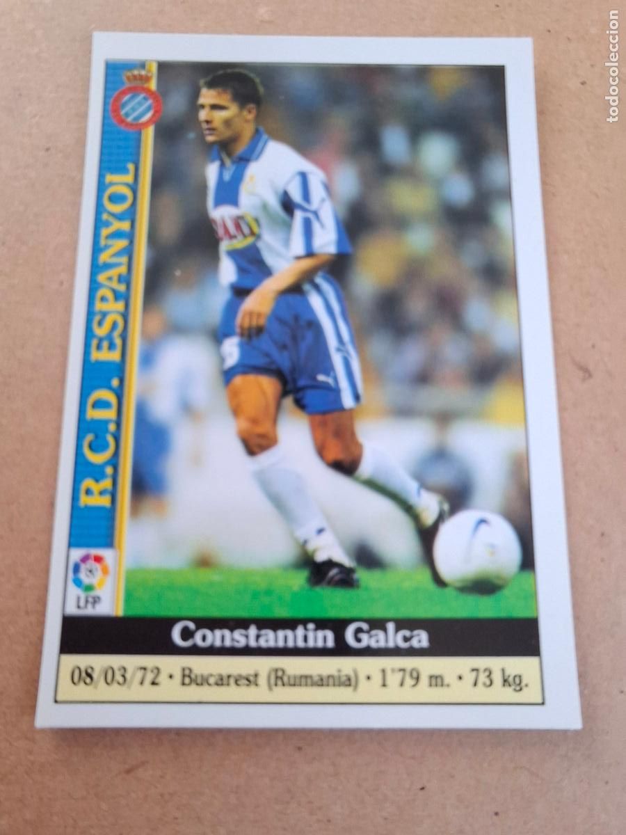 Coleccionismo cromos antiguos: MUNDICROMO 1999 2000 99 00 - 119 GALCA ( ERROR DESCENTRADO ) - RCD. ESPANYOL