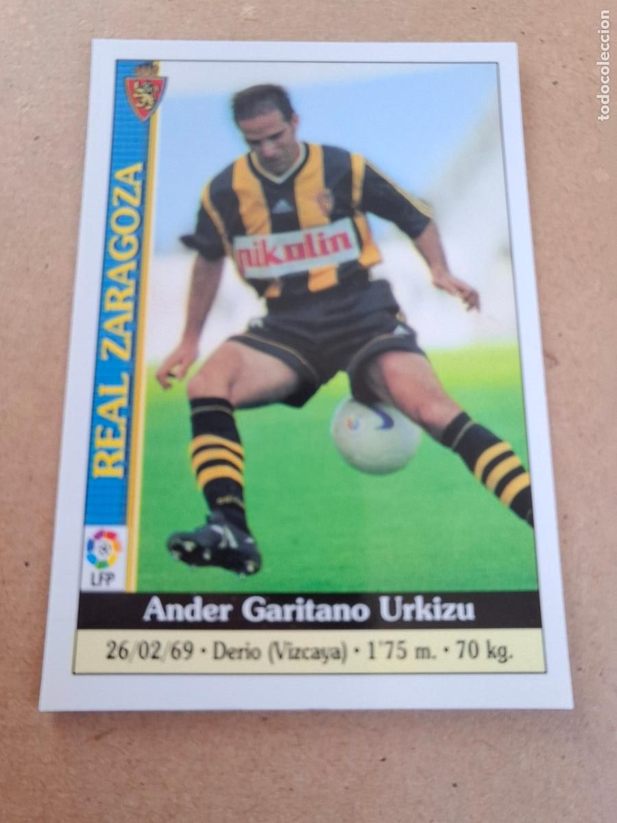 Coleccionismo cromos antiguos: MUNDICROMO 1999 2000 99 00 - 160 GARITANO ( ERROR ) - REAL ZARAGOZA