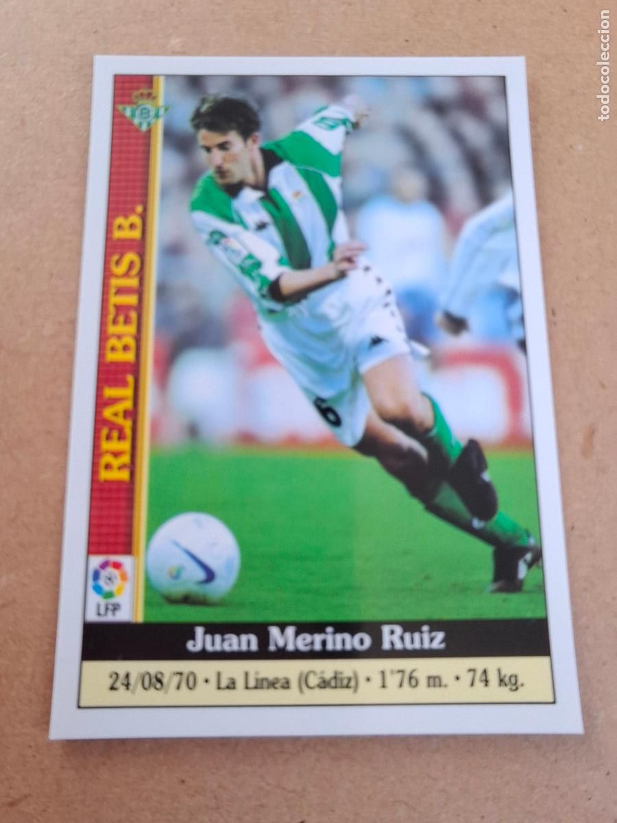 Coleccionismo cromos antiguos: MUNDICROMO 1999 2000 99 00 - 186 MERINO ( ERROR ) - REAL BETIS
