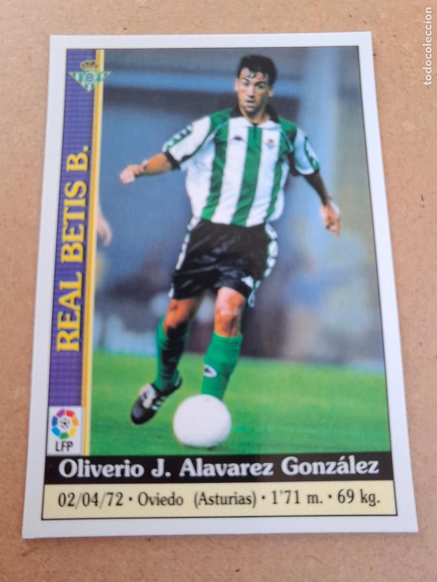 Coleccionismo cromos antiguos: MUNDICROMO 1999 2000 99 00 - 197 OLI ( ERROR ALAVAREZ ) - REAL BETIS