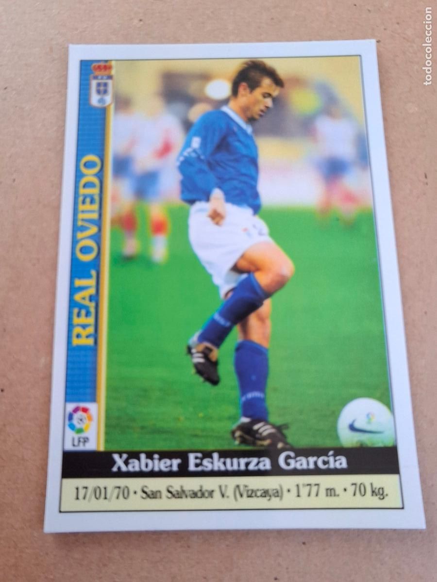 Coleccionismo cromos antiguos: MUNDICROMO 1999 2000 99 00 - 240 ESKURZA ( ERROR ESKUZA ) - REAL OVIEDO