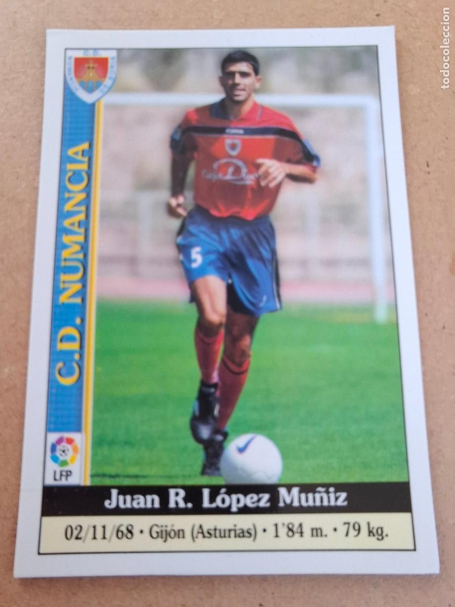 Coleccionismo cromos antiguos: MUNDICROMO 1999 2000 99 00 - 313 MU&Ntilde;IZ ( ERROR SIN SELLO INTERNACIONAL ) - CD. NUMANCIA