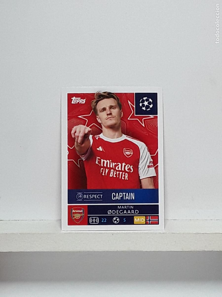 Coleccionismo cromos antiguos: CHAMPIONS STICKER 2025 2026 25 26 ALBUM TOPPS LEAGUE N 57 ARSENAL MARTIN ODEGAARD