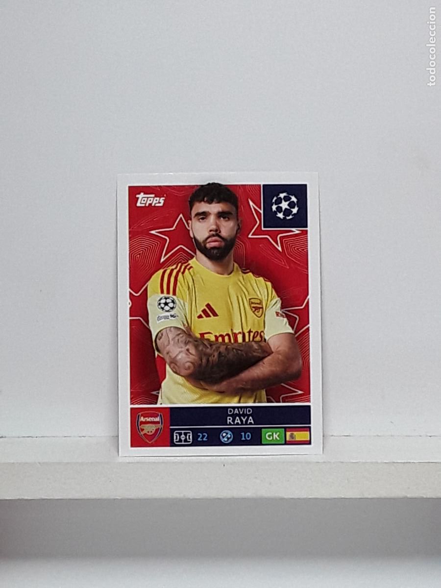 Coleccionismo cromos antiguos: CHAMPIONS STICKER 2025 2026 25 26 ALBUM TOPPS LEAGUE N 58 ARSENAL DAVID RAYA