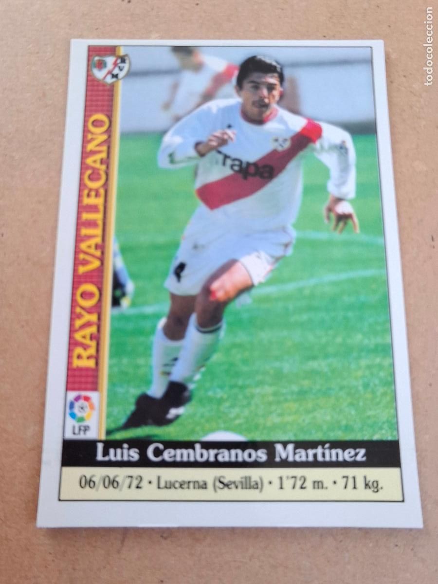 Coleccionismo cromos antiguos: MUNDICROMO 1999 2000 99 00 - 356 CEMBRANOS ( ERROR LUCERNA SEVILLA ) - RAYO VALLECANO