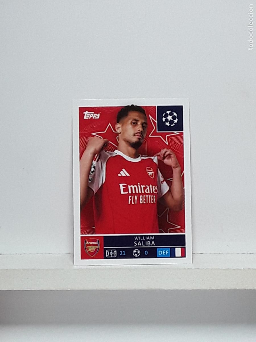 Coleccionismo cromos antiguos: CHAMPIONS STICKER 2025 2026 25 26 ALBUM TOPPS LEAGUE N 59 ARSENAL WILLIAM SALIBA