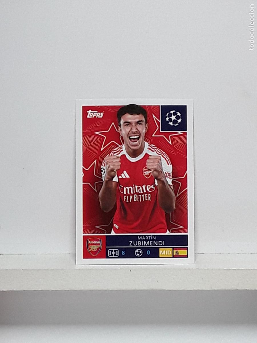 Coleccionismo cromos antiguos: CHAMPIONS STICKER 2025 2026 25 26 ALBUM TOPPS LEAGUE N 60 ARSENAL MARTIN ZUBIMENDI