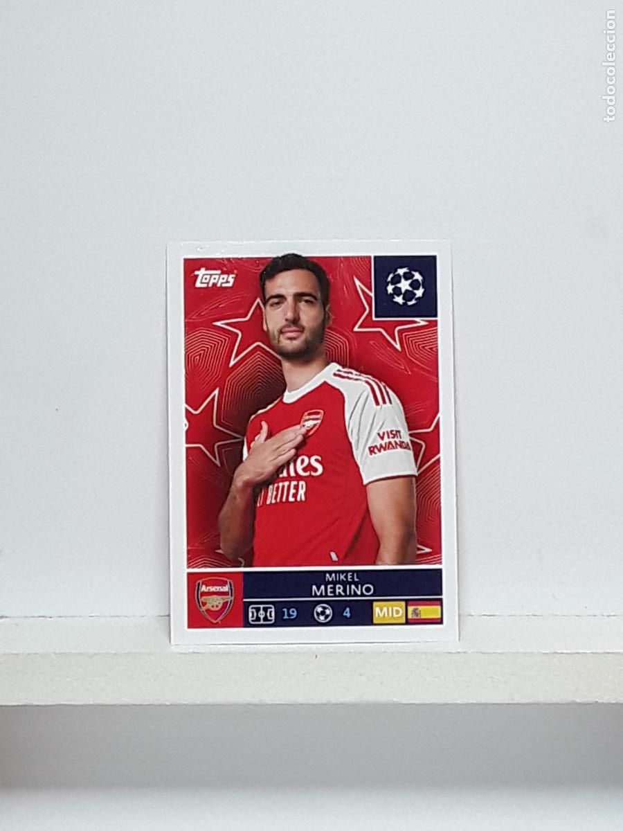 Coleccionismo cromos antiguos: CHAMPIONS STICKER 2025 2026 25 26 ALBUM TOPPS LEAGUE N 61 ARSENAL MIKEL MERINO