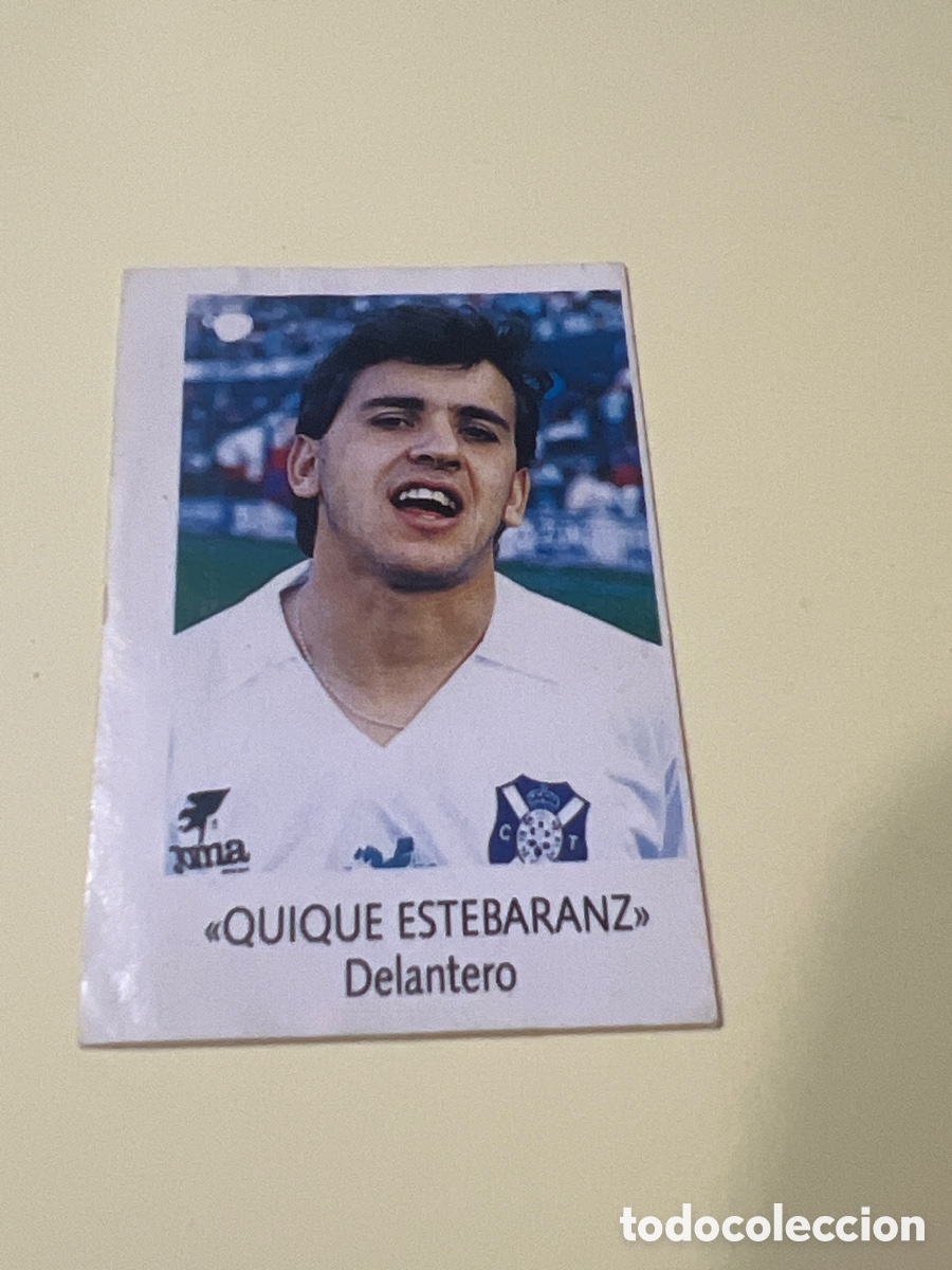 Coleccionismo cromos antiguos: C5557. QUIQUE ESTEBARANZ (C.D. TENERIFE) - N&ordm; 202 - LIGA F&Uacute;TBOL 91-92 - BIMBO - NUNCA PEGADO.