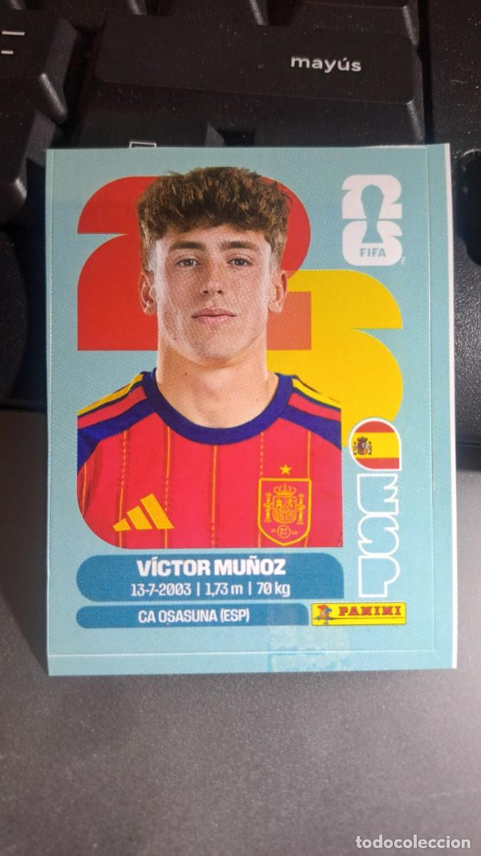 Coleccionismo cromos antiguos: CROMO VICTOR MU&Ntilde;OZ J12 J 12 ESPA&Ntilde;A FIFA WORLD CUP 2026 MUNDIAL PANINI NUNCA PEGADO
