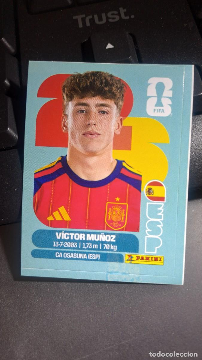 Coleccionismo cromos antiguos: CROMO VICTOR MU&Ntilde;OZ J12 J 12 ESPA&Ntilde;A FIFA WORLD CUP 2026 MUNDIAL PANINI NUNCA PEGADO