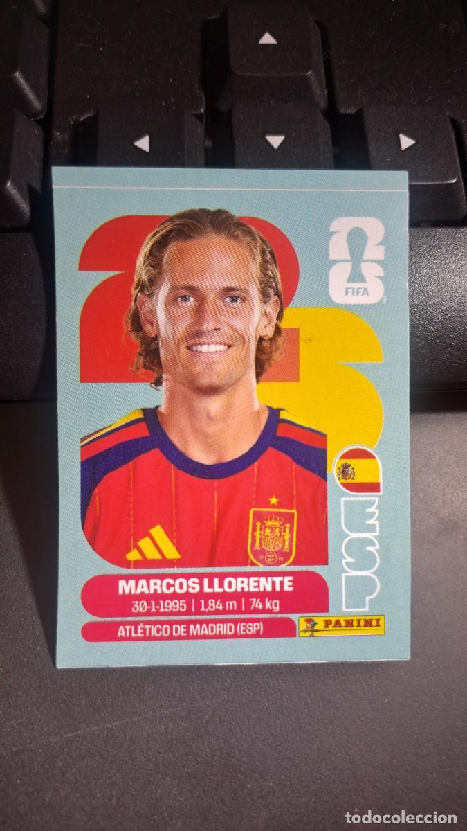 Colecionismo Cromos antigos: CROMO MARCOS LLORENTE J2 J 2 ESPA&Ntilde;A FIFA WORLD CUP 2026 MUNDIAL PANINI NUNCA PEGADO