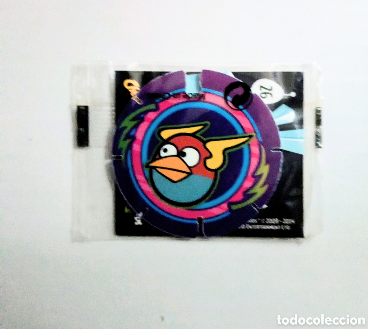 Coleccionismo cromos antiguos: Precintado Angry Birds Space tazo