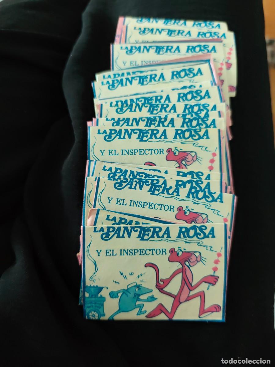 Coleccionismo cromos antiguos: Lote 20 sobres sin abrir cerrados. La Pantera rosa y el inspector. Navarrete