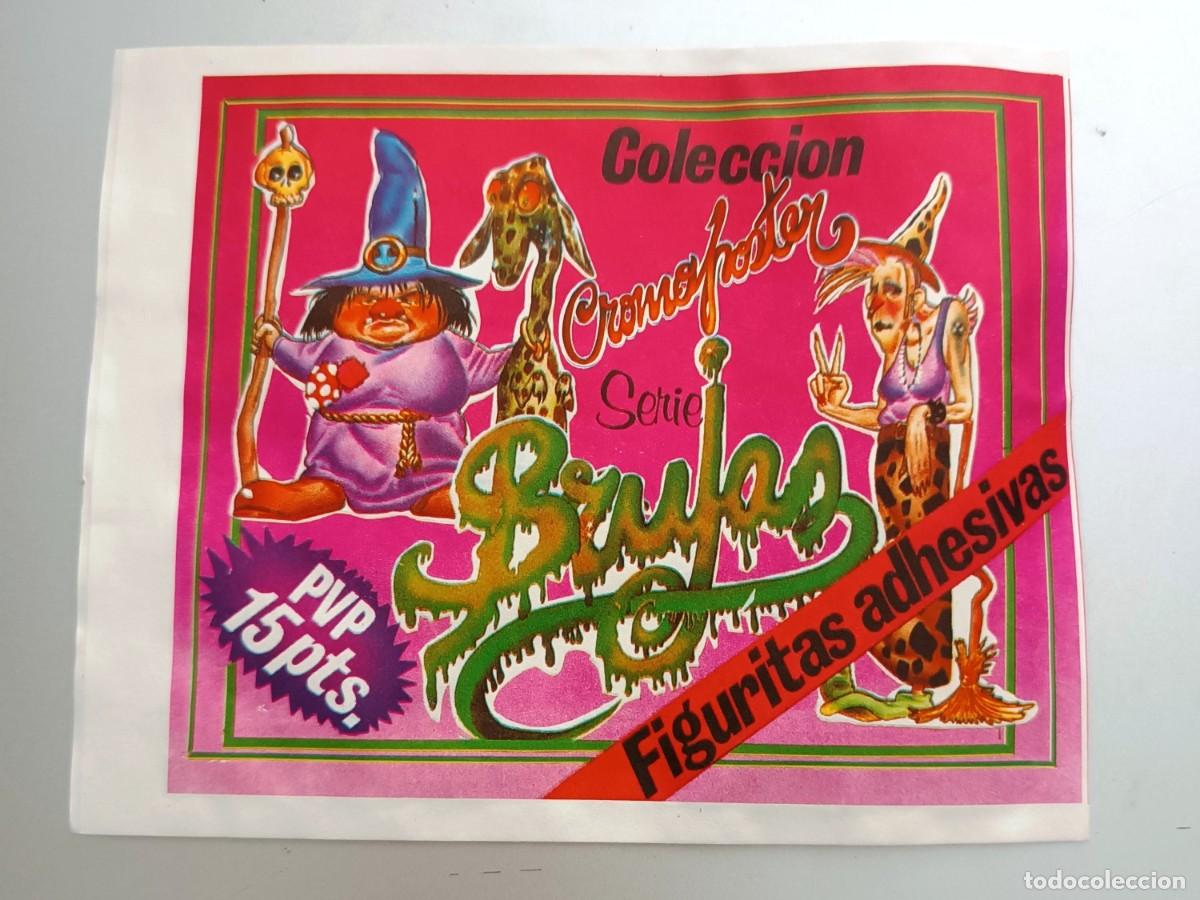 Coleccionismo cromos antiguos: SOBRE SIN ABRIR FIGURITAS ADHESIVAS CROMOPOSTER BRUJAS ED. IMAP. 1986