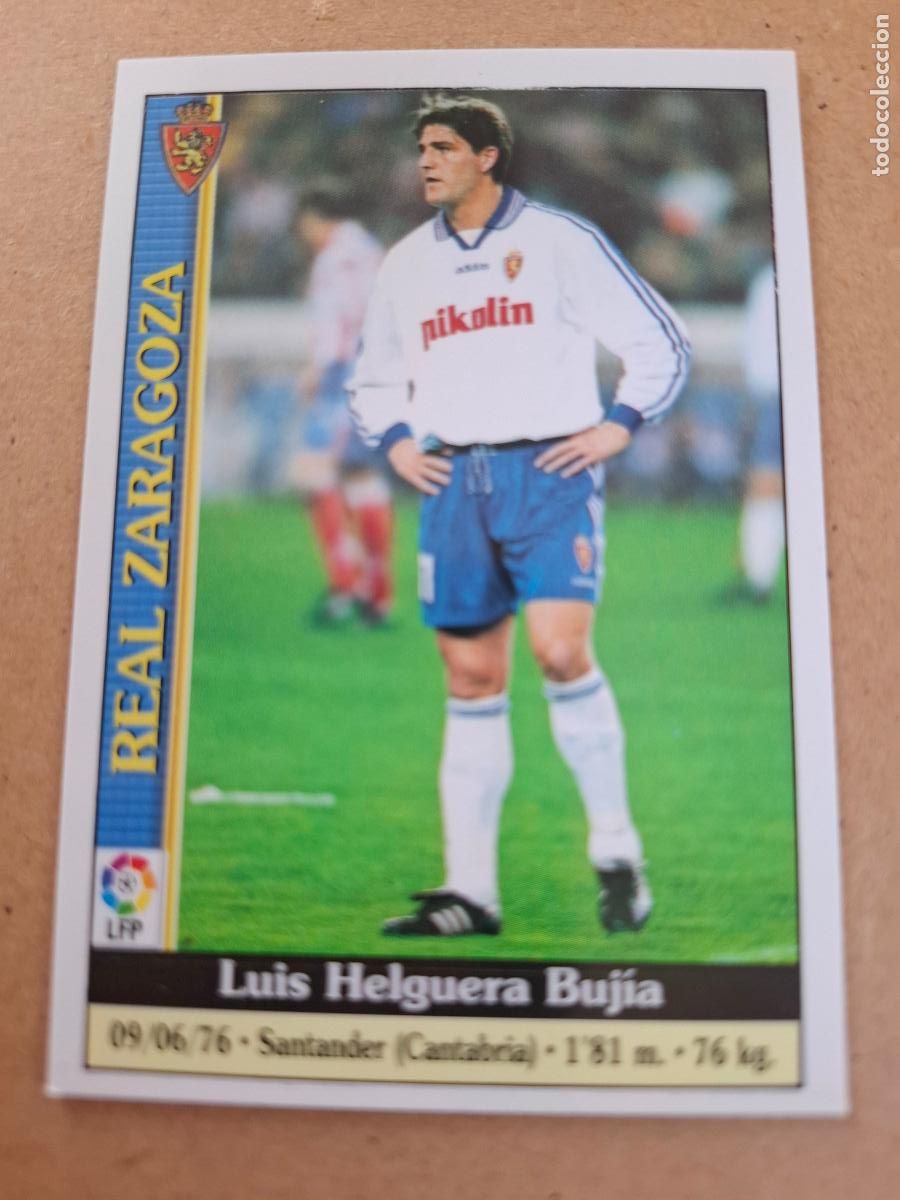Coleccionismo cromos antiguos: MUNDICROMO 1999 2000 99 00 - 478 LUIS HELGUERA ( ERROR ) - REAL ZARAGOZA