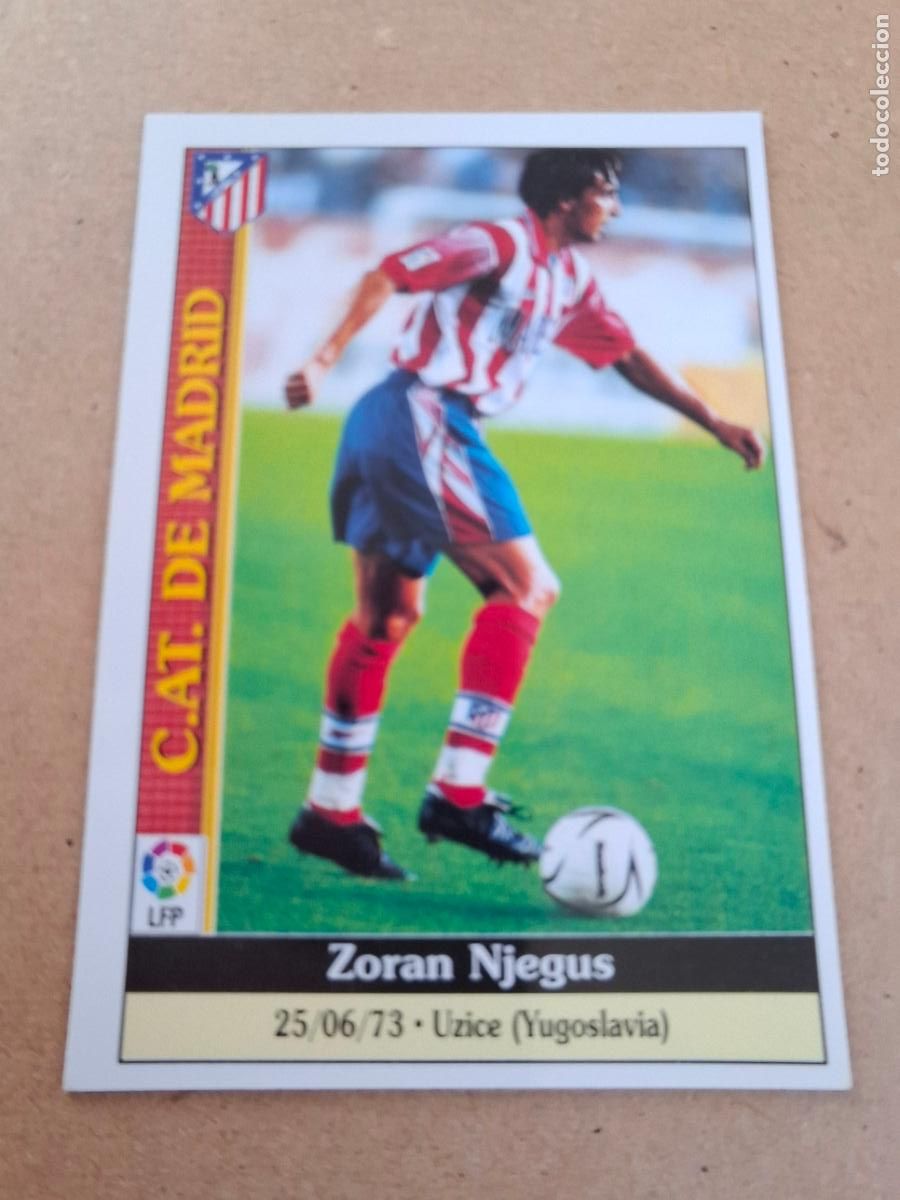Coleccionismo cromos antiguos: MUNDICROMO 1999 2000 99 00 - 578 NJEGUS ( ERROR N&ordm; ) - AT. MADRID