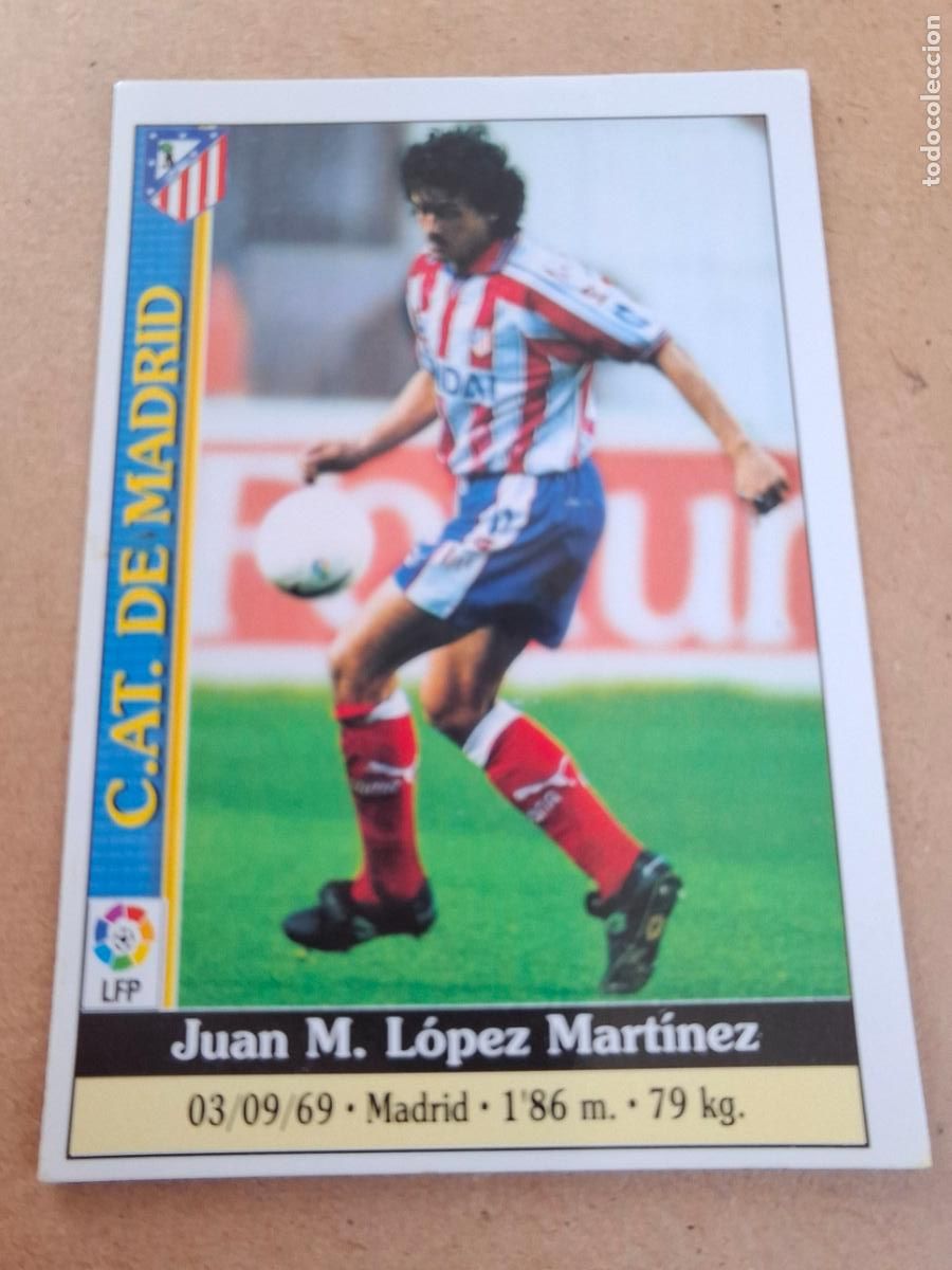 Coleccionismo cromos antiguos: MUNDICROMO 1999 2000 99 00 - 579 L&Oacute;PEZ ( ERROR N&ordm; ) - AT. MADRID