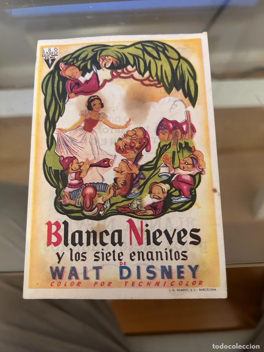 Coleccionismo cromos antiguos: 1172 BLANCA NIEVES Y LOS SIETE ENANITOS SALA MERCED Y LA ESPERANZA CON PUBLICIDAD