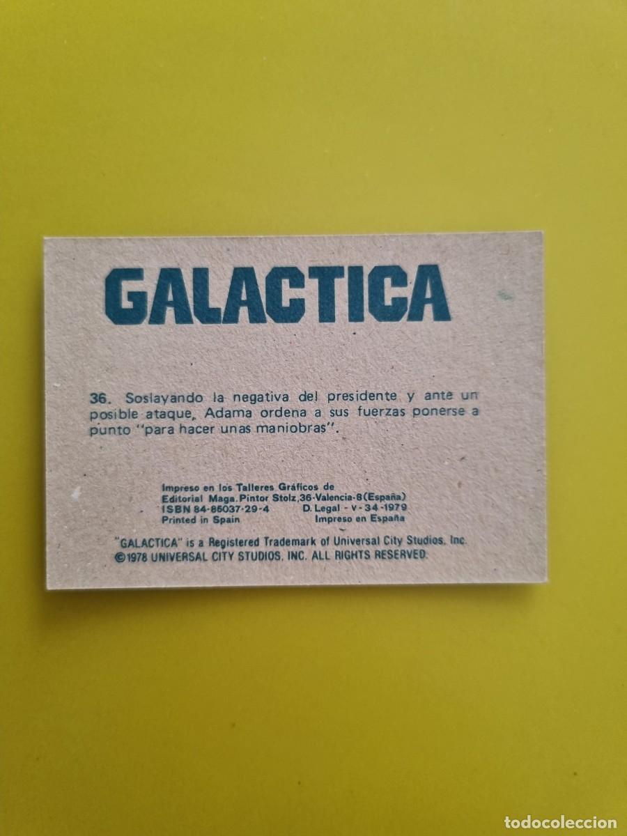 Coleccionismo cromos antiguos: CROMOS GALACTICA 36 AR826 LEER - Foto 2