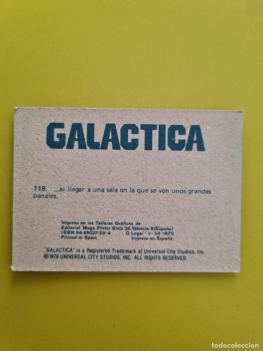 Coleccionismo cromos antiguos: CROMOS GALACTICA 118 AR826 - Foto 2