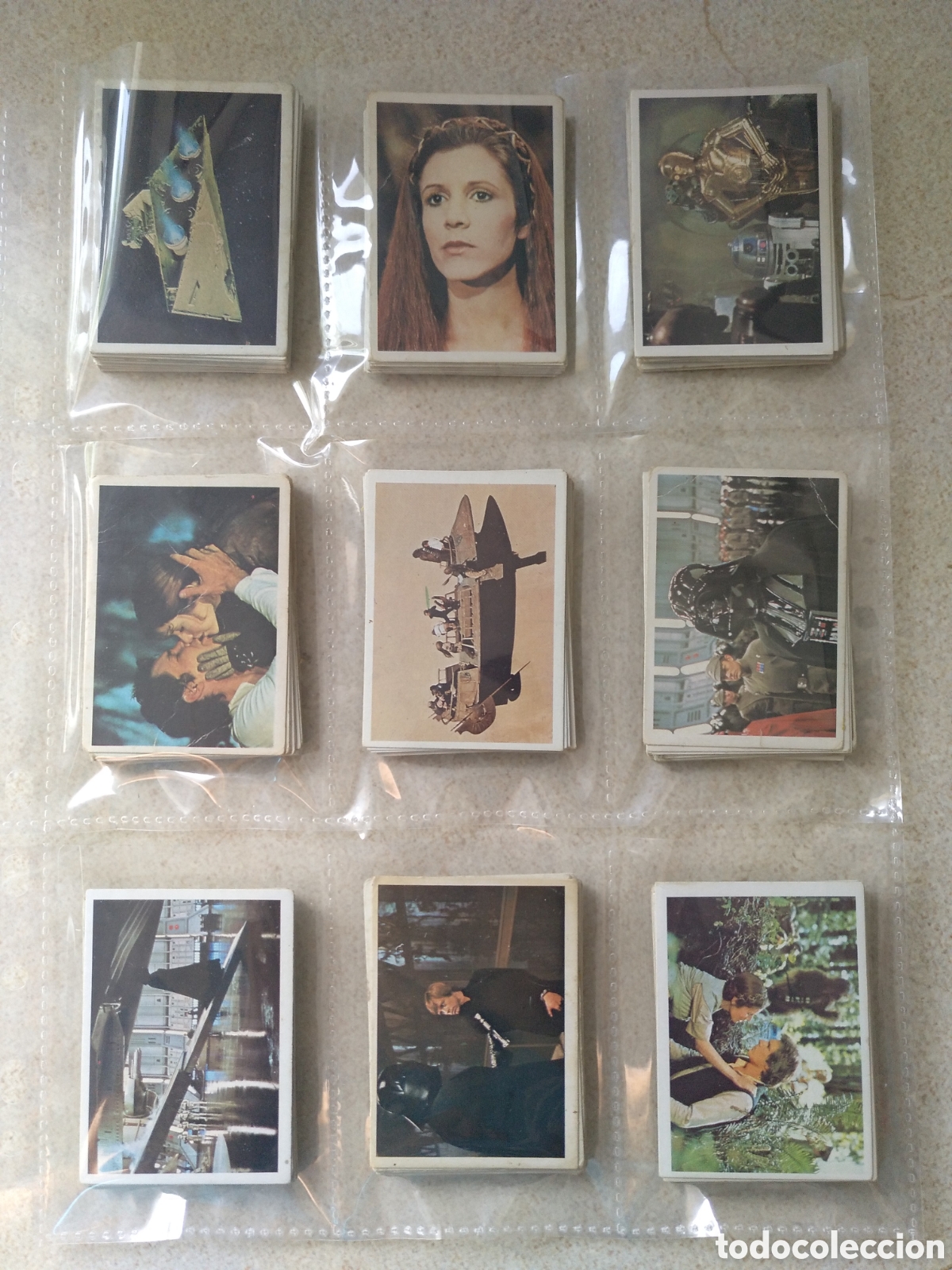 Coleccionismo cromos antiguos: 190 CROMOS DIFERENTES DE LA GUERRA DE LAS GALAXIAS EL RETORNO DEL JEDI PACOSA DOS