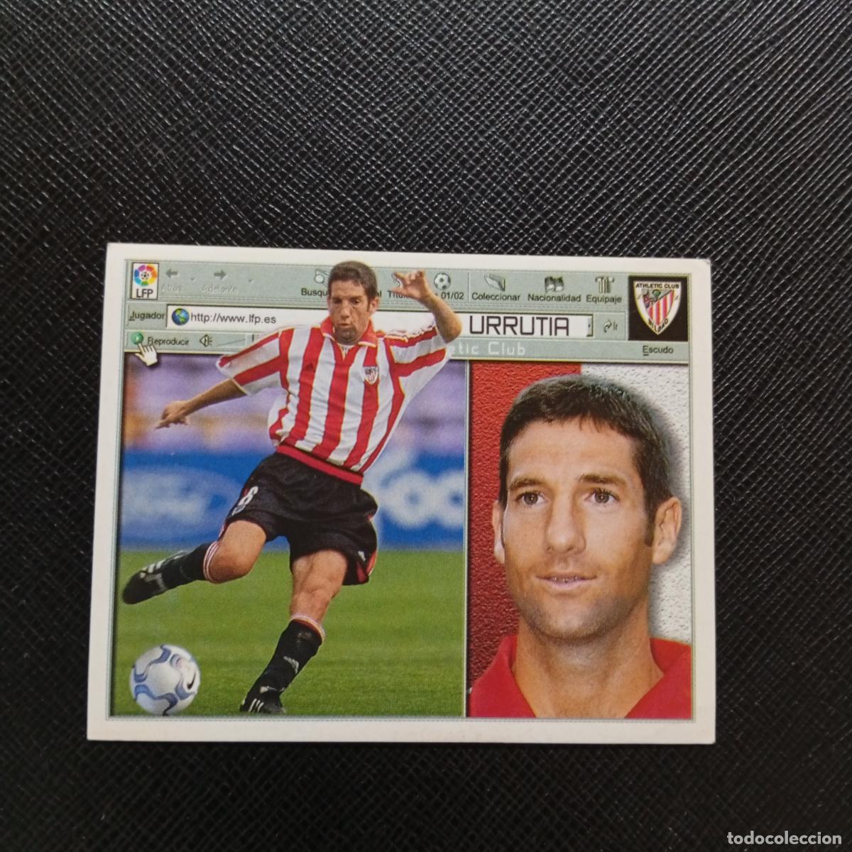 Coleccionismo cromos antiguos: URRRUTIA BILBAO ESTE 2001 2002 CROMO FUTBOL 01 02 LIGA - SIN PEGAR - A67 PG37