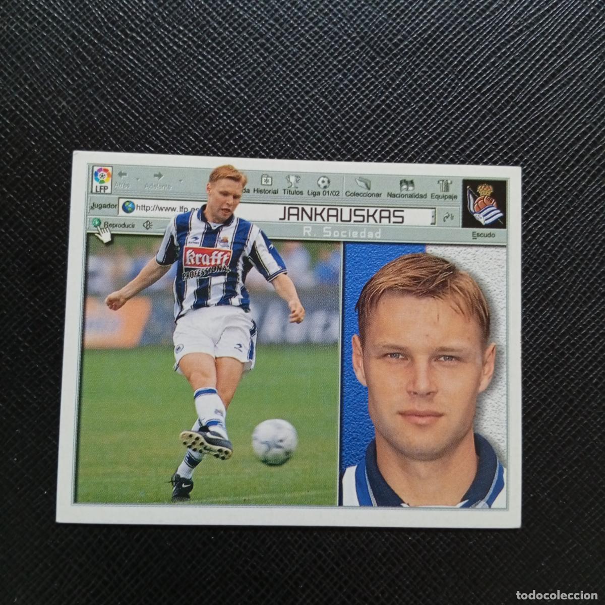 Coleccionismo cromos antiguos: JANKAUSKAS REAL SOCIEDAD ESTE 2001 2002 CROMO FUTBOL 01 02 LIGA - SIN PEGAR - A67 PG118