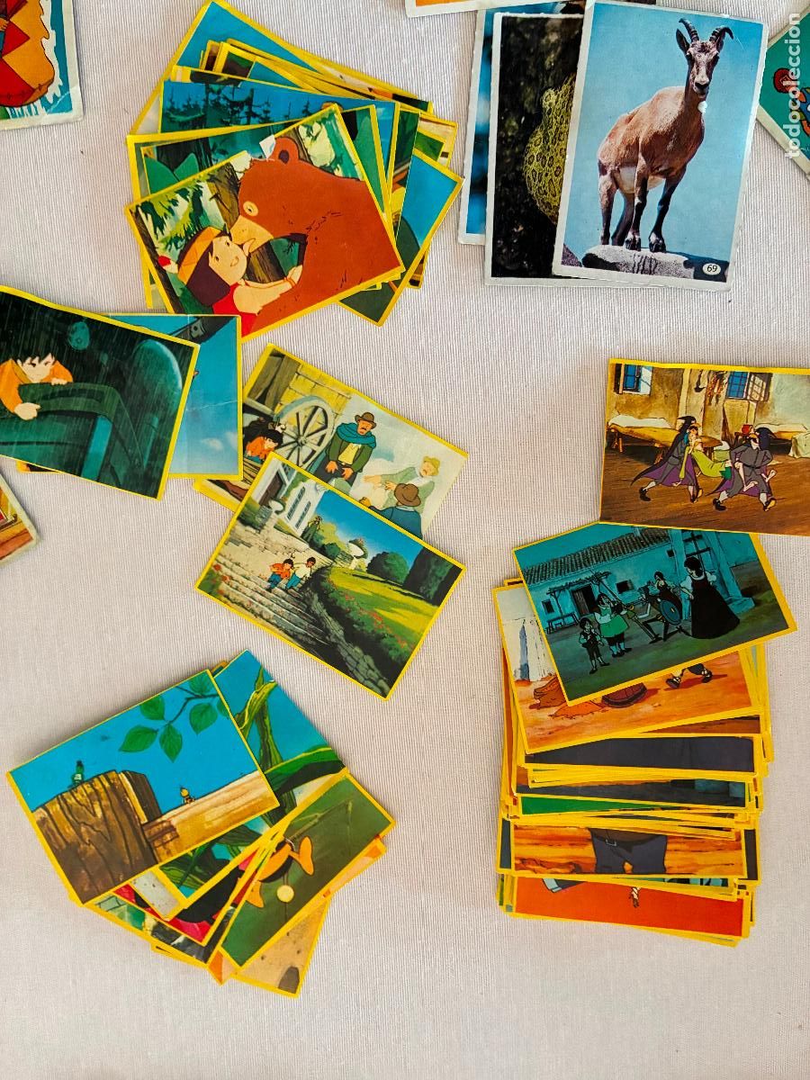 Coleccionismo cromos antiguos: lote 220 cromos antiguos Danone galactica,don quijote,festival,marco, la batalla de los planetas,