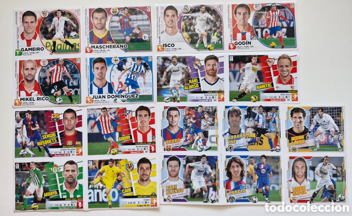 Coleccionismo cromos antiguos: Lote de cromos La Liga
