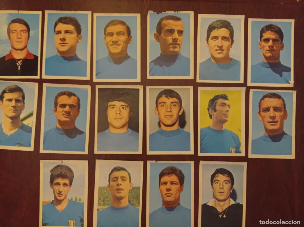 Coleccionismo cromos antiguos: Lote 16 cromos Italia FHER Mexico 1970 - Zoff Rivera Mazzola Riva Facchetti Burgnich