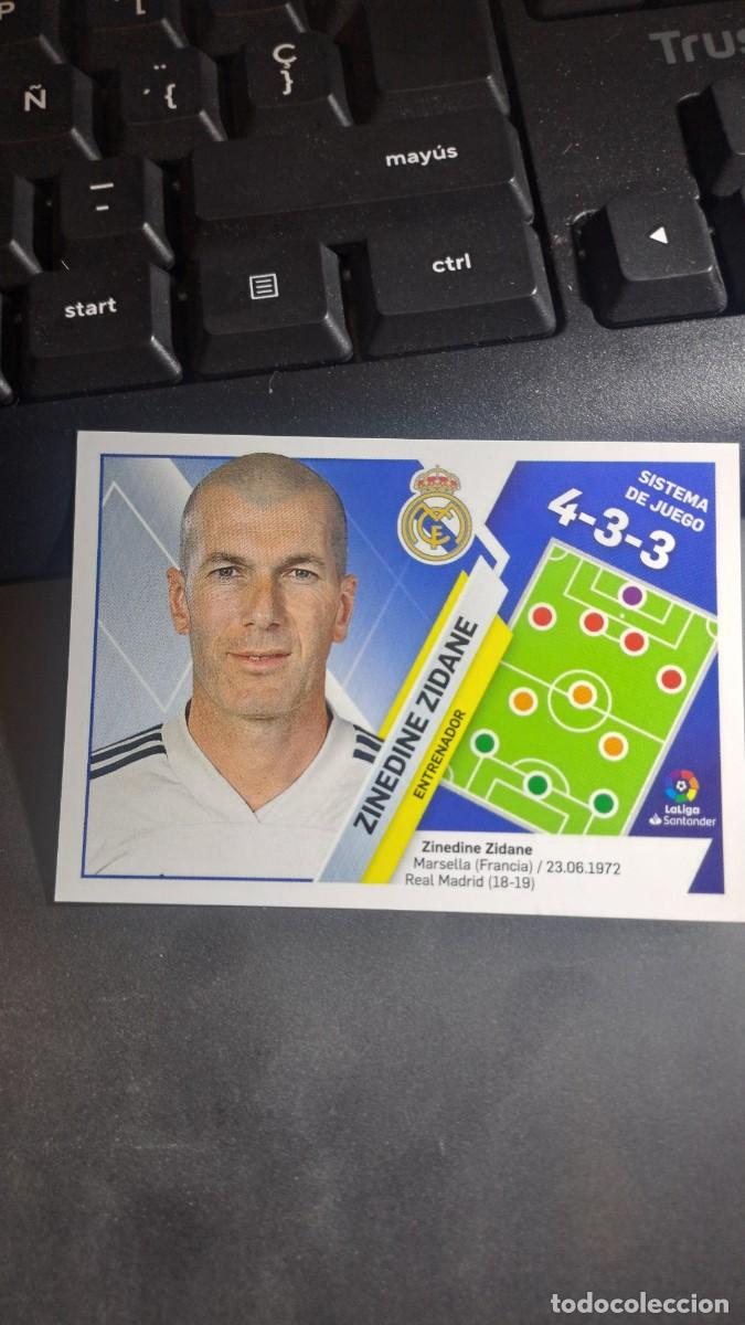 Coleccionismo cromos antiguos: CROMO ZINEDINE ZIDANE 26 ENTRENADOR REAL MADRID LIGA 2019 2020 19 20 ESTE PANINI NUNCA PEGADO