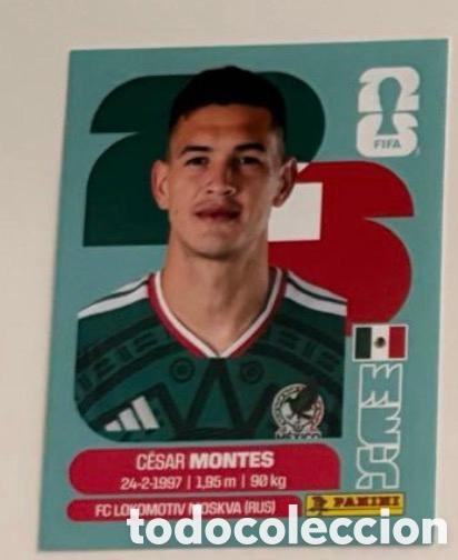 Coleccionismo cromos antiguos: CESAR MONTES MEXICO CROMO FIFA WORLD CUP 2026 MUNDIAL STICKER PANINI
