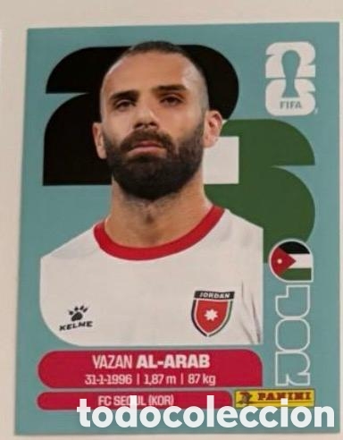 Coleccionismo cromos antiguos: AL-ARAB JORDANIA CROMO FIFA WORLD CUP 2026 MUNDIAL STICKER PANINI