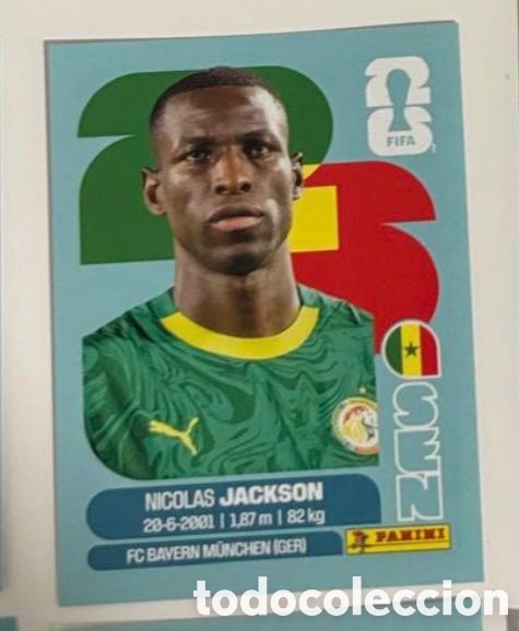 Coleccionismo cromos antiguos: NICO JACKSON SENEGAL CROMO FIFA WORLD CUP 2026 MUNDIAL STICKER PANINI