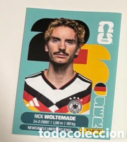 Coleccionismo cromos antiguos: WOLTEMADE ALEMANIA CROMO FIFA WORLD CUP 2026 MUNDIAL STICKER PANINI