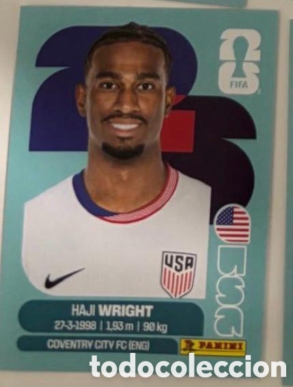 Coleccionismo cromos antiguos: WRIGHT EEUU ESTADOS UNIDOS CROMO FIFA WORLD CUP 2026 MUNDIAL STICKER PANINI