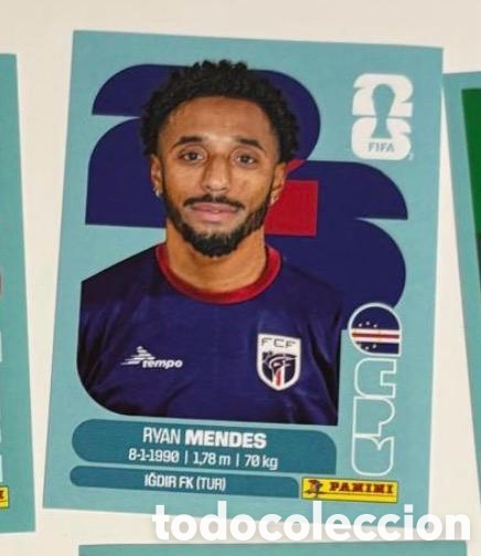 Coleccionismo cromos antiguos: MENDES CABO VERDE CROMO FIFA WORLD CUP 2026 MUNDIAL STICKER PANINI
