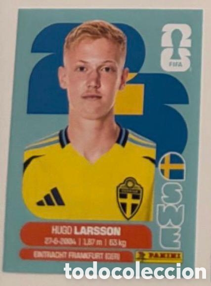 Coleccionismo cromos antiguos: LARSSON SUECIA CROMO FIFA WORLD CUP 2026 MUNDIAL STICKER PANINI