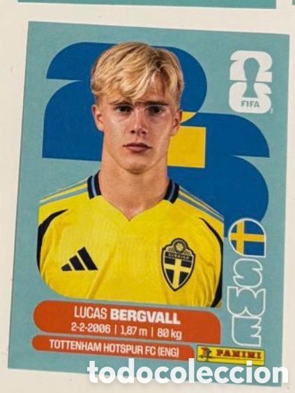 Coleccionismo cromos antiguos: BERGVALL SUECIA CROMO FIFA WORLD CUP 2026 MUNDIAL STICKER PANINI